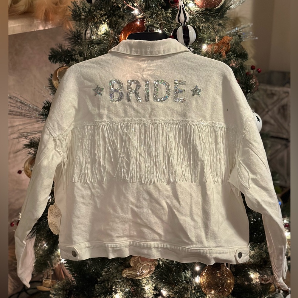 White Jean “Bride” Jacket